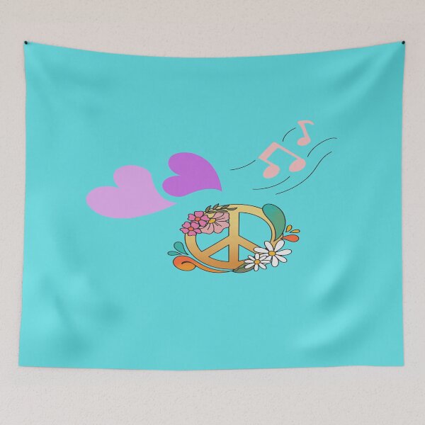 Item preview, Love Peace & Music designed and sold by BrightrDayMusicArt.