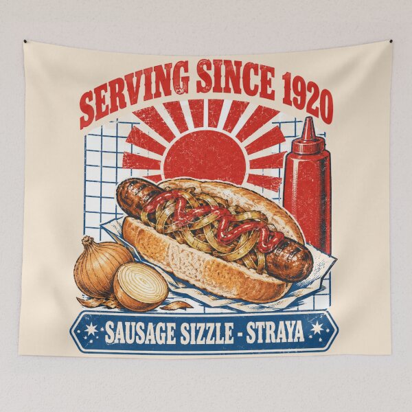 Item preview, Serving Since 1920 Sausage Sizzle Straya Auatralia Food designed and sold by Yellowriversss.