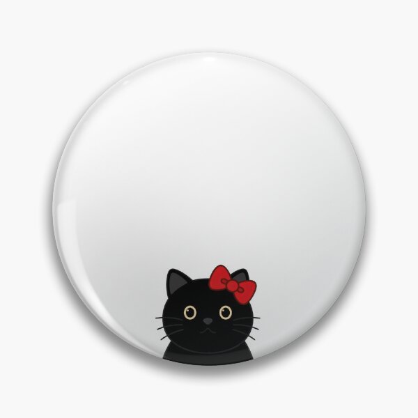 Item preview, Cute Coquette Black Cat with Red Bow designed and sold by mimikaka.