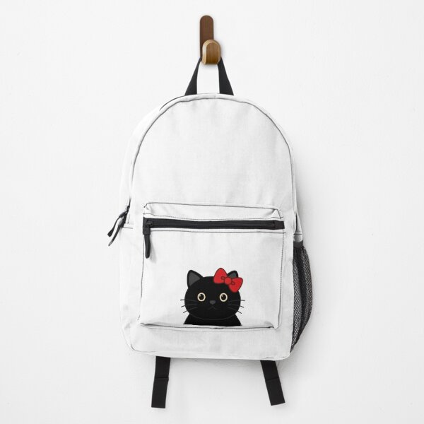 Item preview, Cute Coquette Black Cat with Red Bow designed and sold by mimikaka.