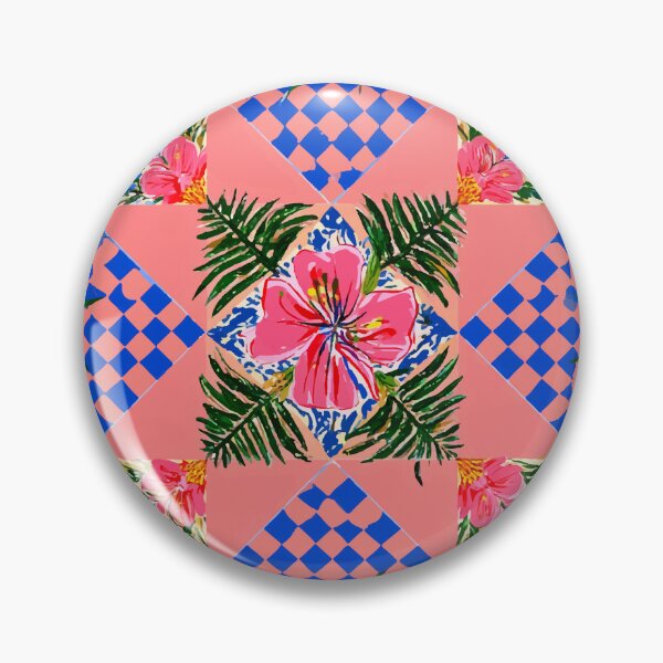 Item preview, Tropical Pink Pattern Quadrille Design designed and sold by RichardRags.
