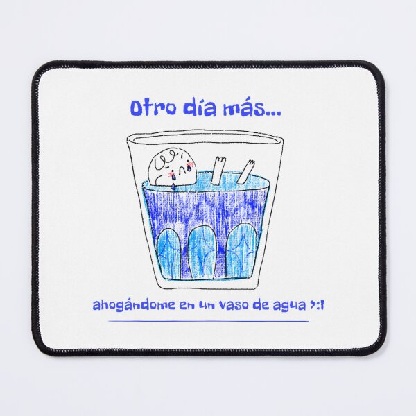 Item preview, Ahogándome en un vaso de agua - Funny Spanish Phrase Design designed and sold by SimTaz.