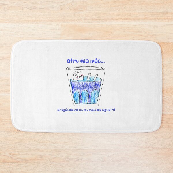 Item preview, Ahogándome en un vaso de agua - Funny Spanish Phrase Design designed and sold by SimTaz.