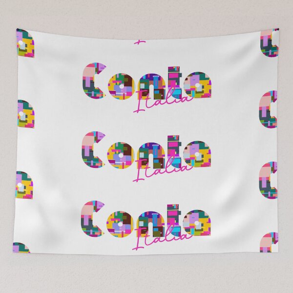 Item preview, Contà, Trento, Italia, diseño tipográfico colorido para viajeros designed and sold by Wanderful-roads.