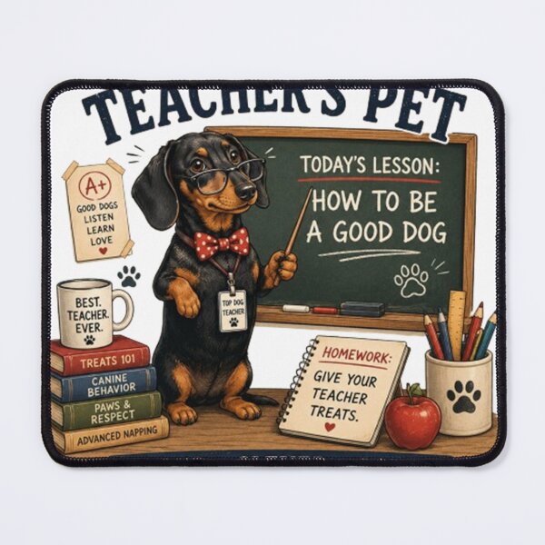 Item preview, Top Dog Teacher Funny Dachshund Teacher designed and sold by vitotheking.