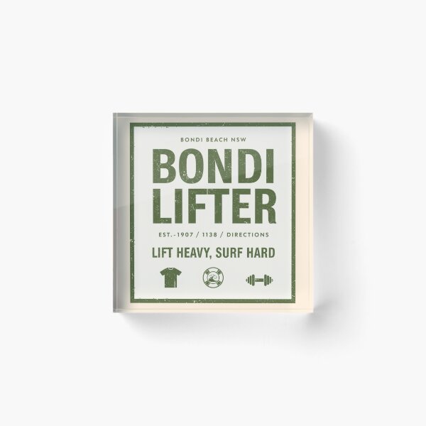 Item preview, Bondi Lifter Beach Gym Surf Australia Workout Aussie Slag designed and sold by Yellowriversss.
