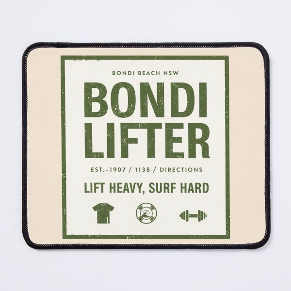 Item preview, Bondi Lifter Beach Gym Surf Australia Workout Aussie Slag designed and sold by Yellowriversss.