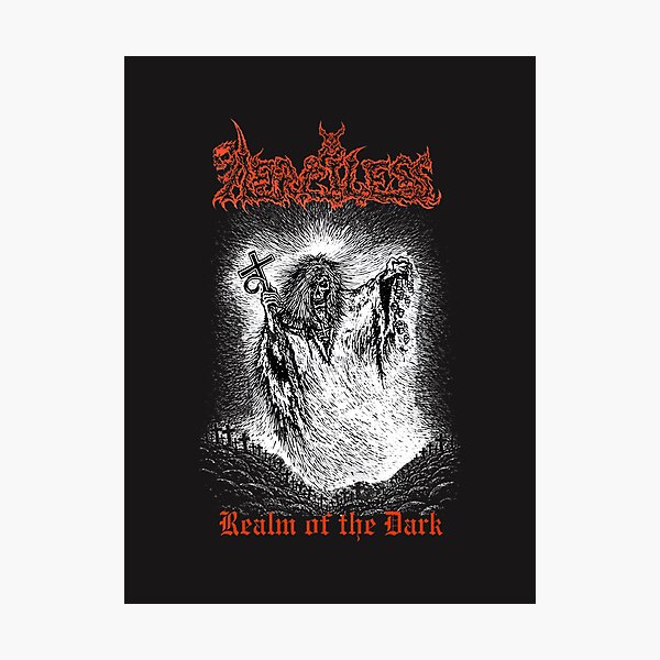 Item preview, Merciless Realm of the Dark Demo Swedish Death Metal High Resolution Artwork designed and sold by akstorm.