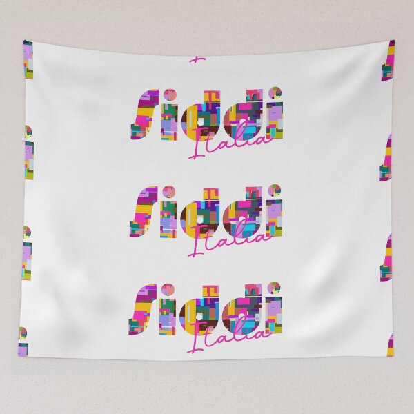 Item preview, Siddi, Medio Campidano, Italia, Italia, diseño tipográfico colorido para viajeros designed and sold by Wanderful-roads.