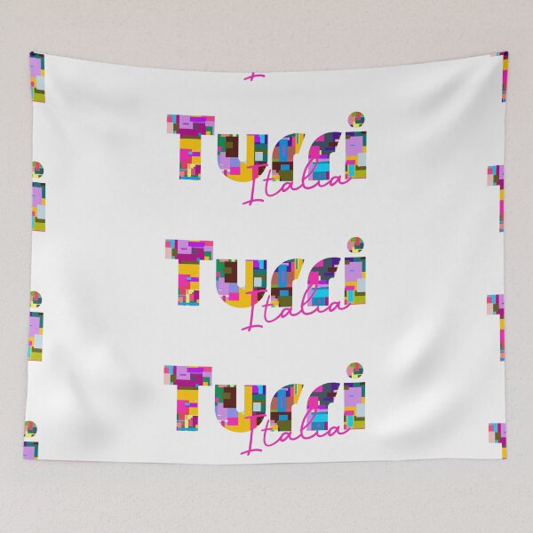 Item preview, Turri, Medio Campidano, Italia, diseño de tipografía colorida para viajeros designed and sold by Wanderful-roads.