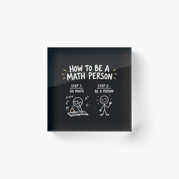 Item preview, How to Be a Math Person designed and sold by Lina Caro.