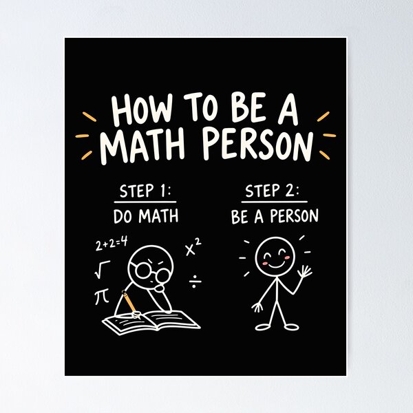Item preview, How to Be a Math Person designed and sold by Lina Caro.
