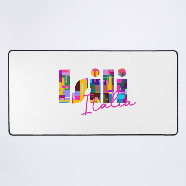 Item preview, Isili, Sud Sardegna, Italy, Italia, colorful typography design for travellers designed and sold by Wanderful-roads.