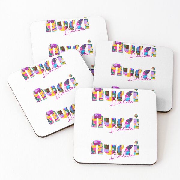 Item preview, Nurri, Sud Sardegna, Italy, Italia, colorful typography design for travellers designed and sold by Wanderful-roads.