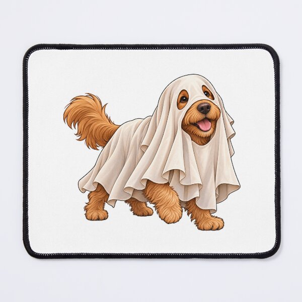 Item preview, Cute Dog in Ghost Costume for Halloween designed and sold by Seasons & Reasons.