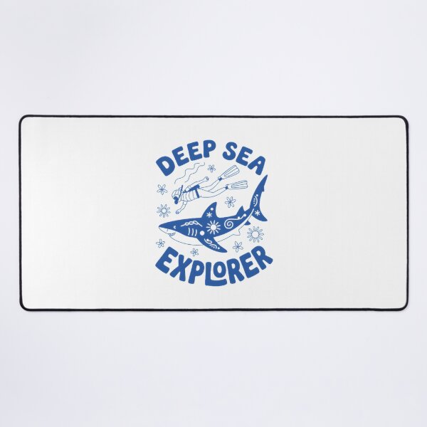 Item preview, Retro Deep Sea Explorer Shark Design for Marine Conservation Enthusiasts designed and sold by zwaftney.