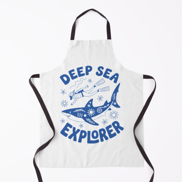 Item preview, Retro Deep Sea Explorer Shark Design for Marine Conservation Enthusiasts designed and sold by zwaftney.