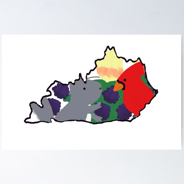 Item preview, Kentucky- inline version designed and sold by EmberGlowPress.