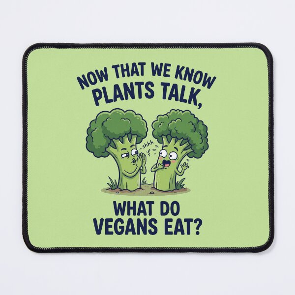 Item preview, Funny Talking Plants Vegan Humor Cute Broccoli Cartoon Art designed and sold by FrozenFits.