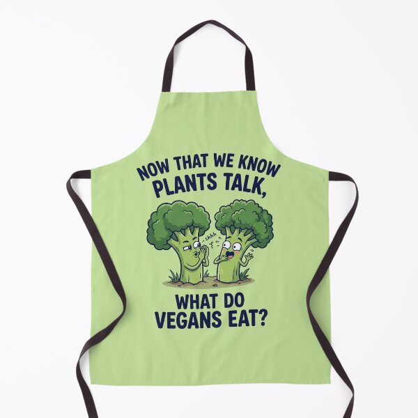 Item preview, Funny Talking Plants Vegan Humor Cute Broccoli Cartoon Art designed and sold by FrozenFits.