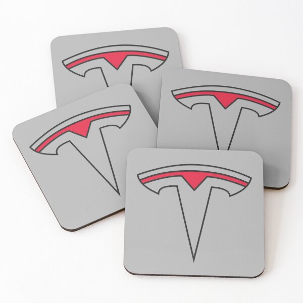 Aperçu de l'œuvre Logo de la voiture électrique Model T, emblème emblématique de véhicule électrique rouge créée et vendue par Fan Art Station .