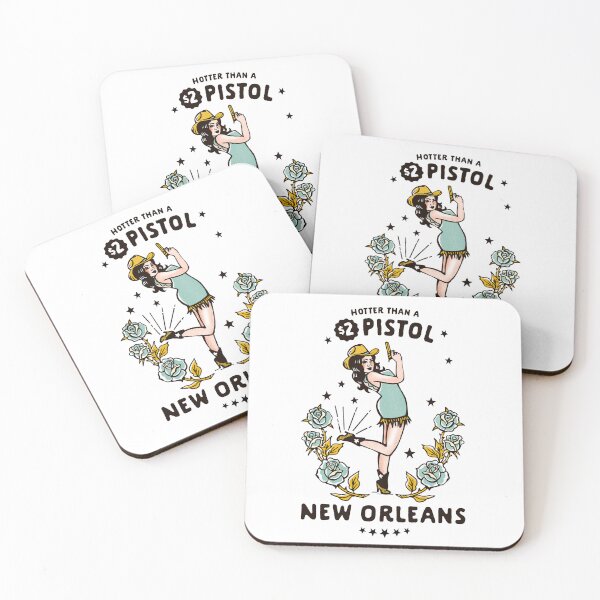 Item preview, New Orleans Cowgirl: Hotter Than A $2 Pistol designed and sold by The Whiskey Ginger Design Shop.