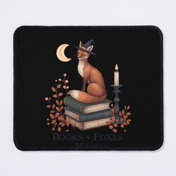 Item preview, Witchy Book Lover Fox designed and sold by ChicTrendz.