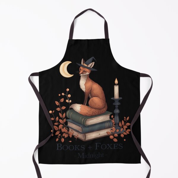 Item preview, Witchy Book Lover Fox designed and sold by ChicTrendz.