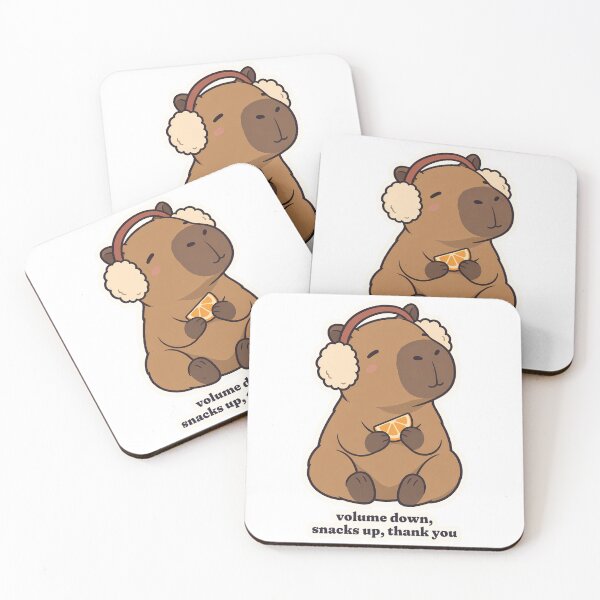 Item preview, Overstimulated Capybara Volume Down Snacks Up designed and sold by OuqCreations.