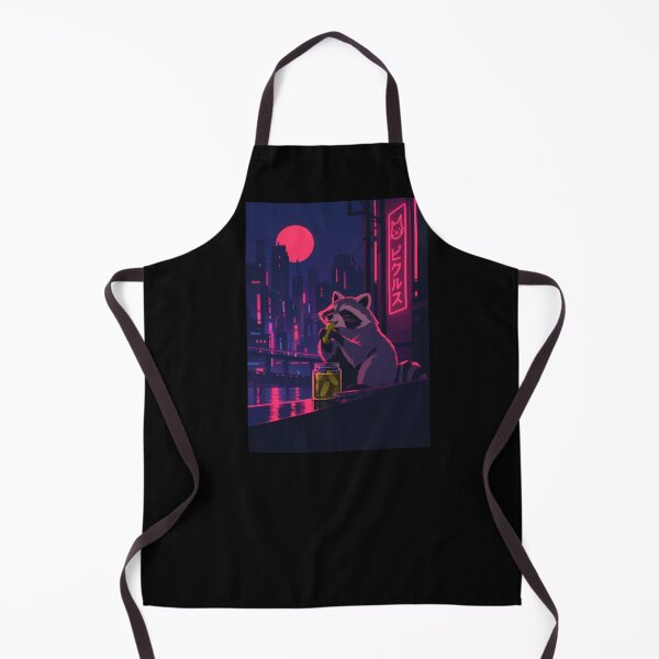 Item preview, Neon City Raccoon Eating Pickles designed and sold by Arienrod's Designs.