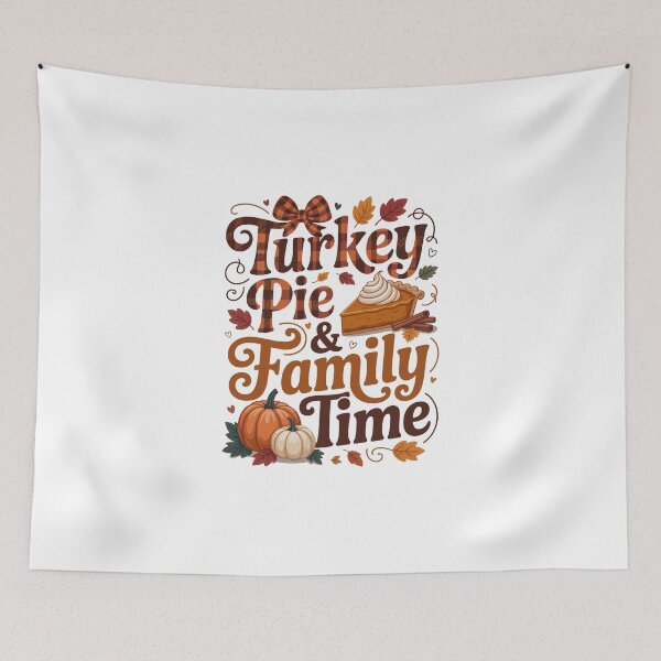 Item preview, Turkey Pie And Family Time – Thanksgiving Fall Art designed and sold by jkrphoto.