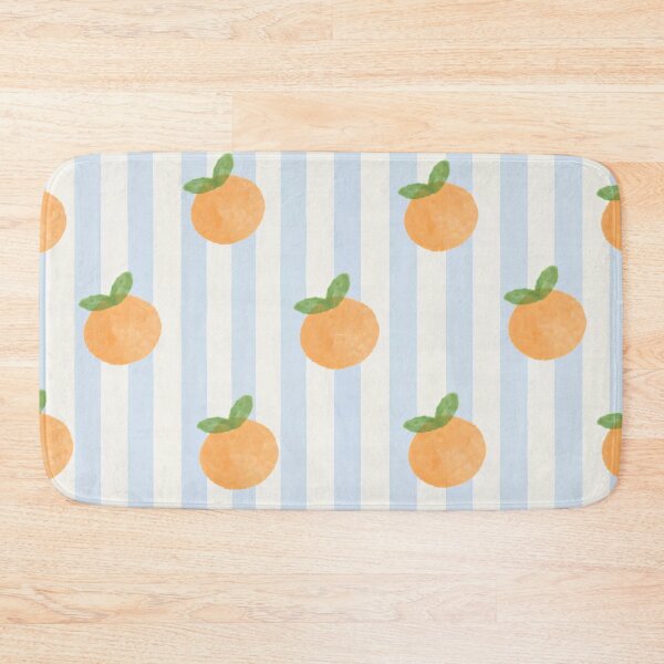 Item preview, Orange Blue Stripe Citrus Pattern designed and sold by Luv4tete.
