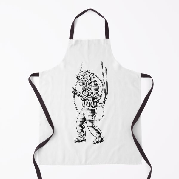 Item preview, Intricate Deep Sea Diver Illustration with Vintage Style and Ocean Exploration Theme designed and sold by zwaftney.