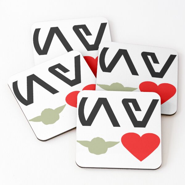 Item preview, New York Yoda Hearts in Aurebesh designed and sold by Karate Octopus.
