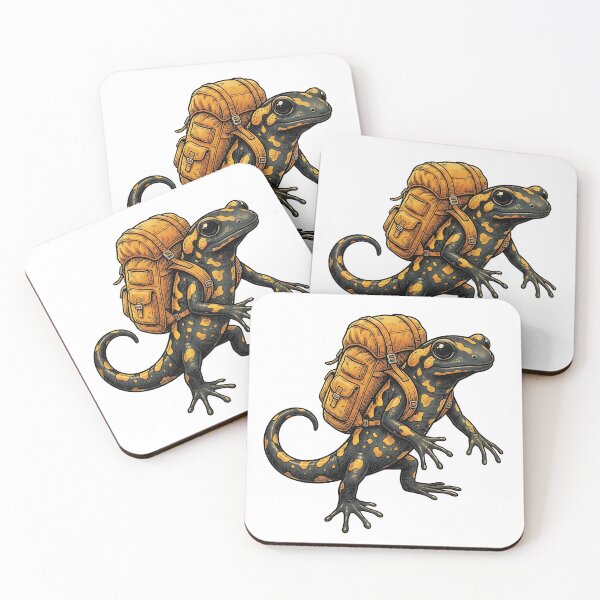 Artikelvorschau, Salamander Adventure Explorer – Vintage Amphibian Backpacker entworfen und verkauft von timizar.