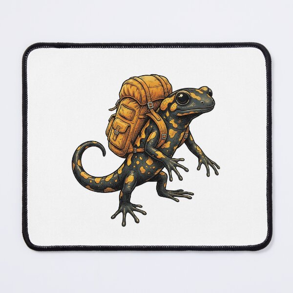 Artikelvorschau, Salamander Adventure Explorer – Vintage Amphibian Backpacker entworfen und verkauft von timizar.