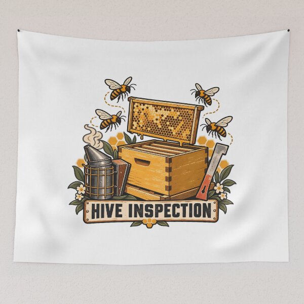 Artikelvorschau, Imker Bienenstock Kontrolle Ausrüstung Emblem entworfen und verkauft von Philippa Shop.