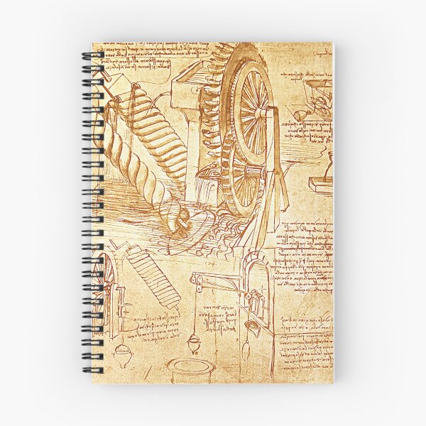 Item preview, Lámina con bocetos de ingeniería vintage de inventos de Leonardo da Vinci para pared. designed and sold by RickE.