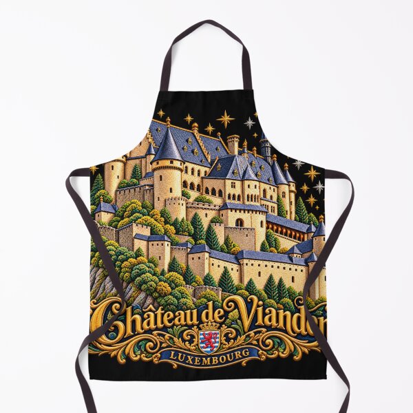 Item preview, Vianden Castle Luxembourg Ornate Medieval Travel Art designed and sold by Emoji Emblems.