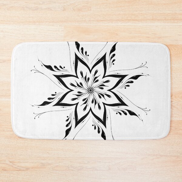 Item preview, Ornamental Flower – Dotwork Floral Mandala designed and sold by LolaCrea-Art.