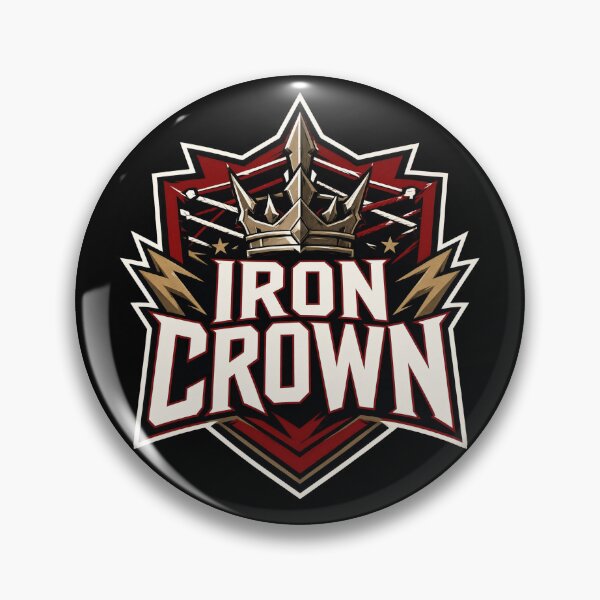 Item preview, Iron Crown Wrestling Championship Emblem designed and sold by Dogy Corgi.