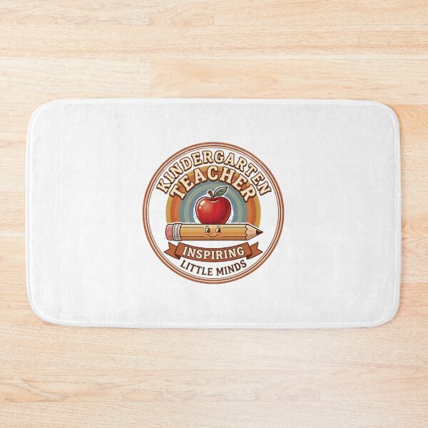 Item preview, Kindergarten Teacher Retro Vintage Badge Design Inspiring Little Minds Teacher Appreciation Gift Idea designed and sold by Vaghela Ajay.