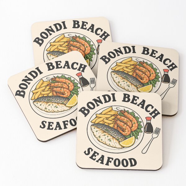 Item preview, Bondi Beach Seafood Fish Vintage Seafood Aussie Style designed and sold by Yellowriversss.