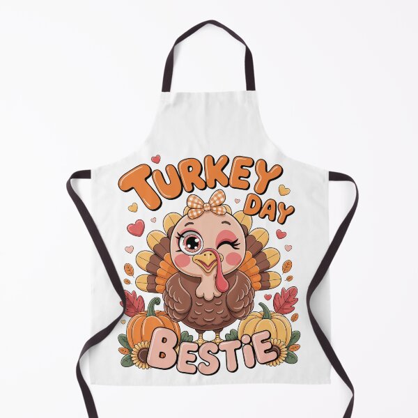 Item preview, Turkey Day Bestie – Cute Thanksgiving Turkey Art designed and sold by jkrphoto.