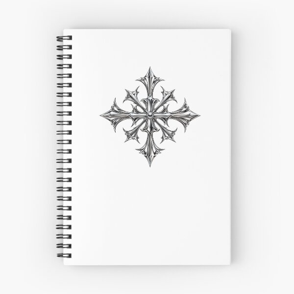 Item preview, Chrome Gothic Cross – Y2K Dark Streetwear designed and sold by FileFlowStudio.