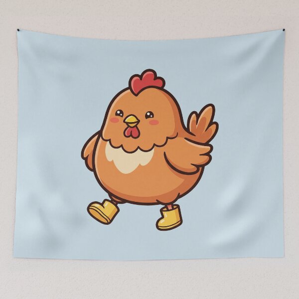 Item preview, Cute Hen in Rain Boots designed and sold by Rariks.