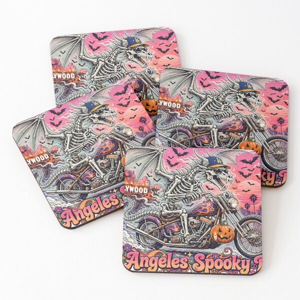 Item preview, Los Angeles Spooky Ride  | LA Ghost Rider Skeleton Dragon Hollywood Halloween designed and sold by VintageteeCo.