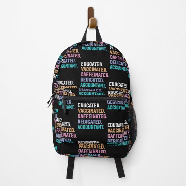 Item preview, Educated Vaccinated Caffeinated Dedicated Accountant Funny Christmas Gift Design designed and sold by Richard Valero.