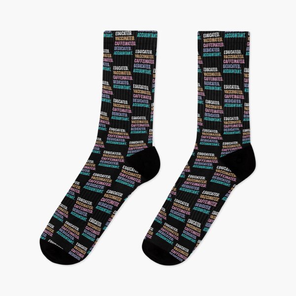 Item preview, Educated Vaccinated Caffeinated Dedicated Accountant Funny Christmas Gift Design designed and sold by Richard Valero.