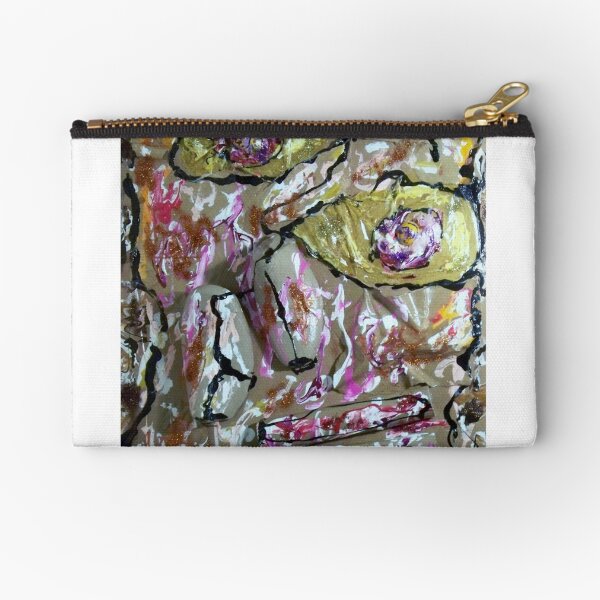Homage to Dubuffet's Homage to Klee's Senecio (if it existed) Zipper Pouch